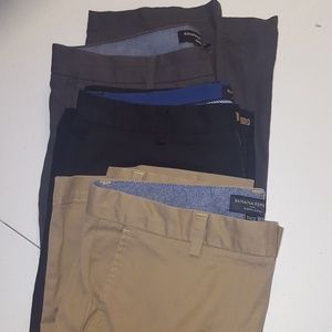 3 Men's Banana Republic Chinos,  33x32